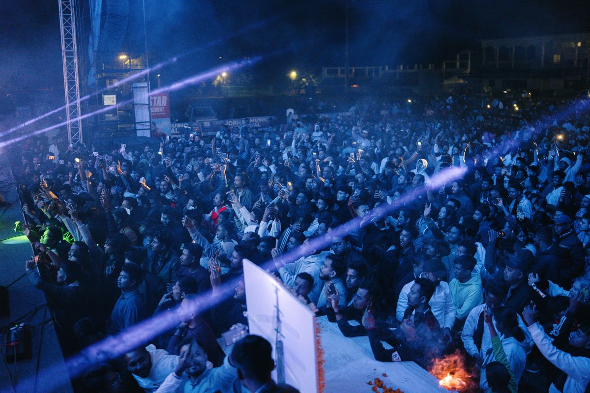 The crowd at Jorhat Music Festival 2024